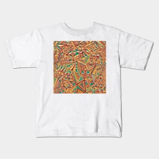 Ethnic Triangles Art Pattern Kids T-Shirt